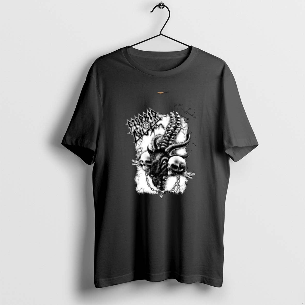 Official Morbid Angel Goat Circle Black