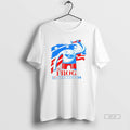 Official Mr Frog Election 24 Patriotic Red Blue Frog Graphic