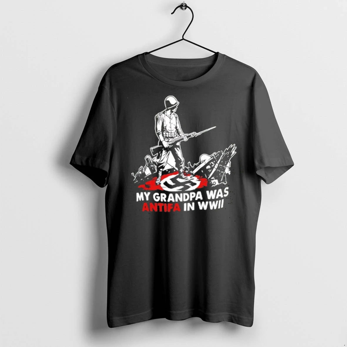 Official My Grandpa Was Antifa In Wwii Tee Tshirts Sweater