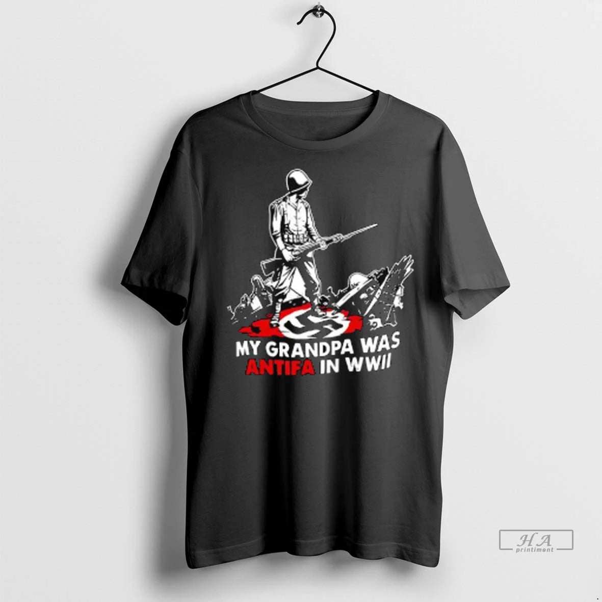 Official My Grandpa Was Antifa In Wwii Tshirts Sweater