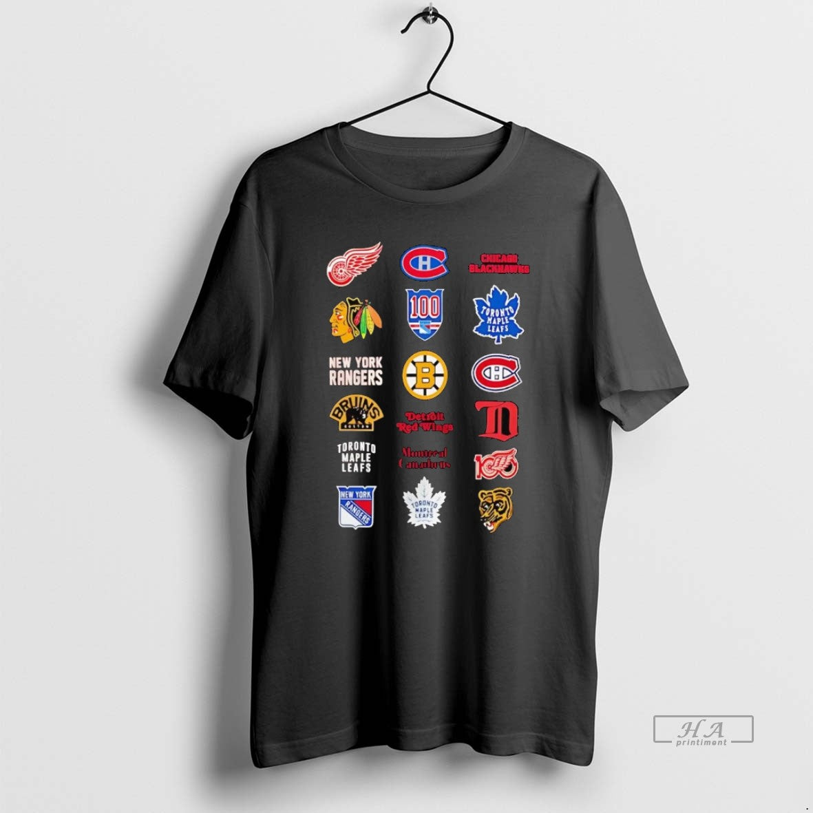 Official Nhl 6 Starter Teams Logo Collage