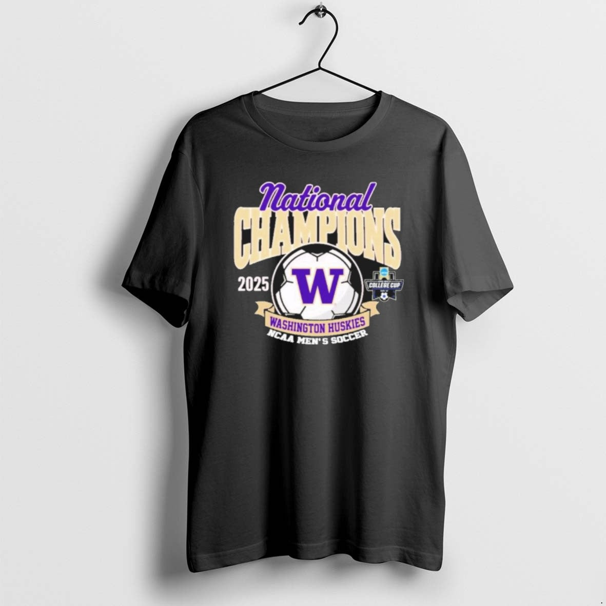 Official National Champions 2025 Mens College Cup Washington Huskies Soccer