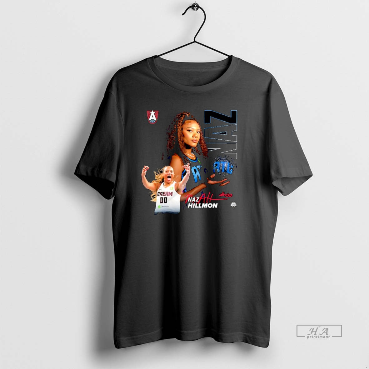 Official Naz Hillmon Atlanta Dream Player Collage Signature Christmas