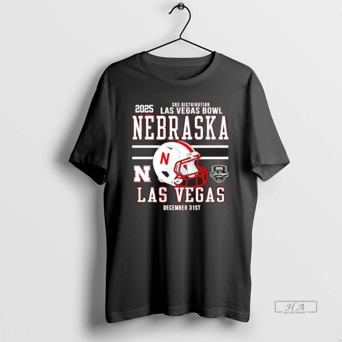 Official Nebraska Cornhuskers 2025 Las Vegas Bowl Bound Helmet