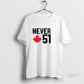 Official Never 51 Canadian Flag