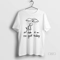 Official No Golf Today Sad Graphic Stickman Golfer Figure