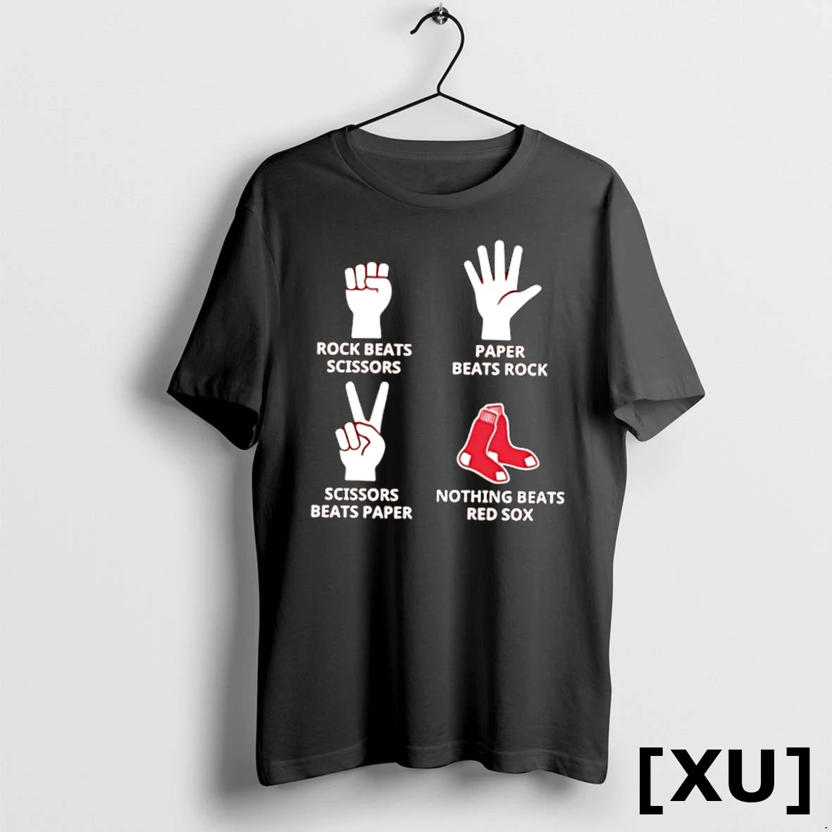 Official Nothing Beats Red Sox Hands Rock Beats Scissors Paper Beat Rock Tshirts Sweater