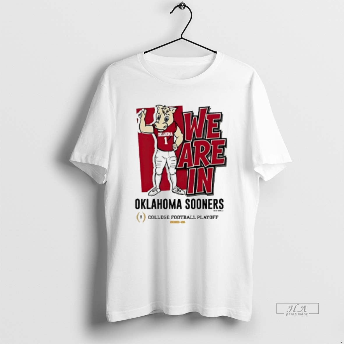 Official Oklahoma Sooners 2025 Cfp Bound Mascot We Are In