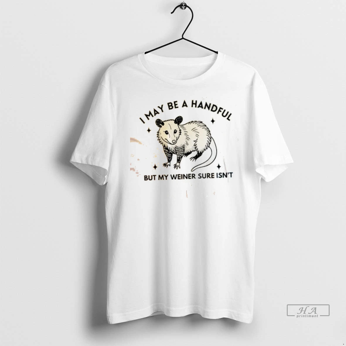 Official Opossum I May Be A Handful But My Weiner Sure Isnt Tshirts Sweater