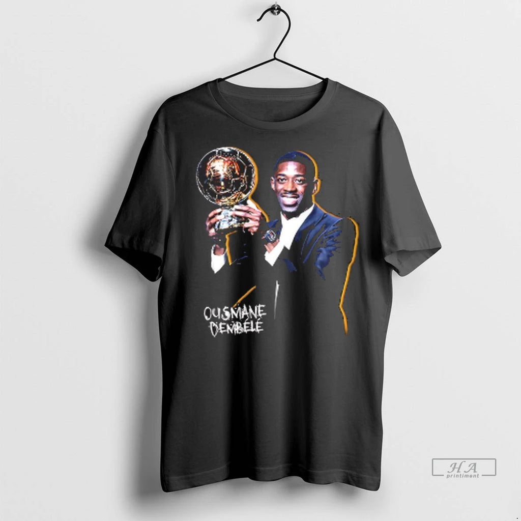 Official Ousmane Dembele And 2025 Ballon Dor Awards Trophy Tshirts Sweater