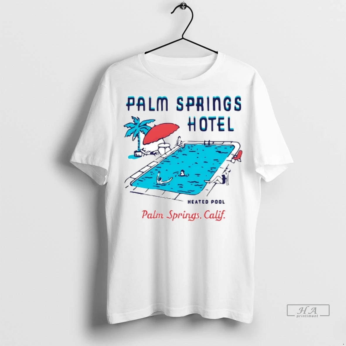 Official Palm Springs Hotel Heated Pool Tshirts Sweater