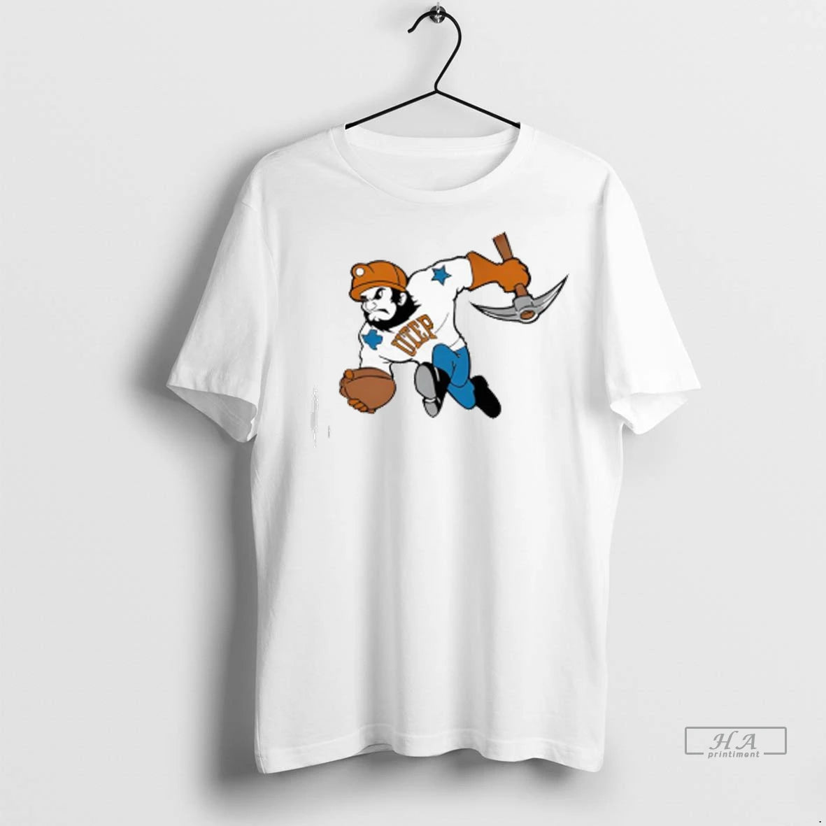 Official Paydirt Pete Mascot University Of Texas At El Paso Utep Miners Ladies Tshirts Sweater