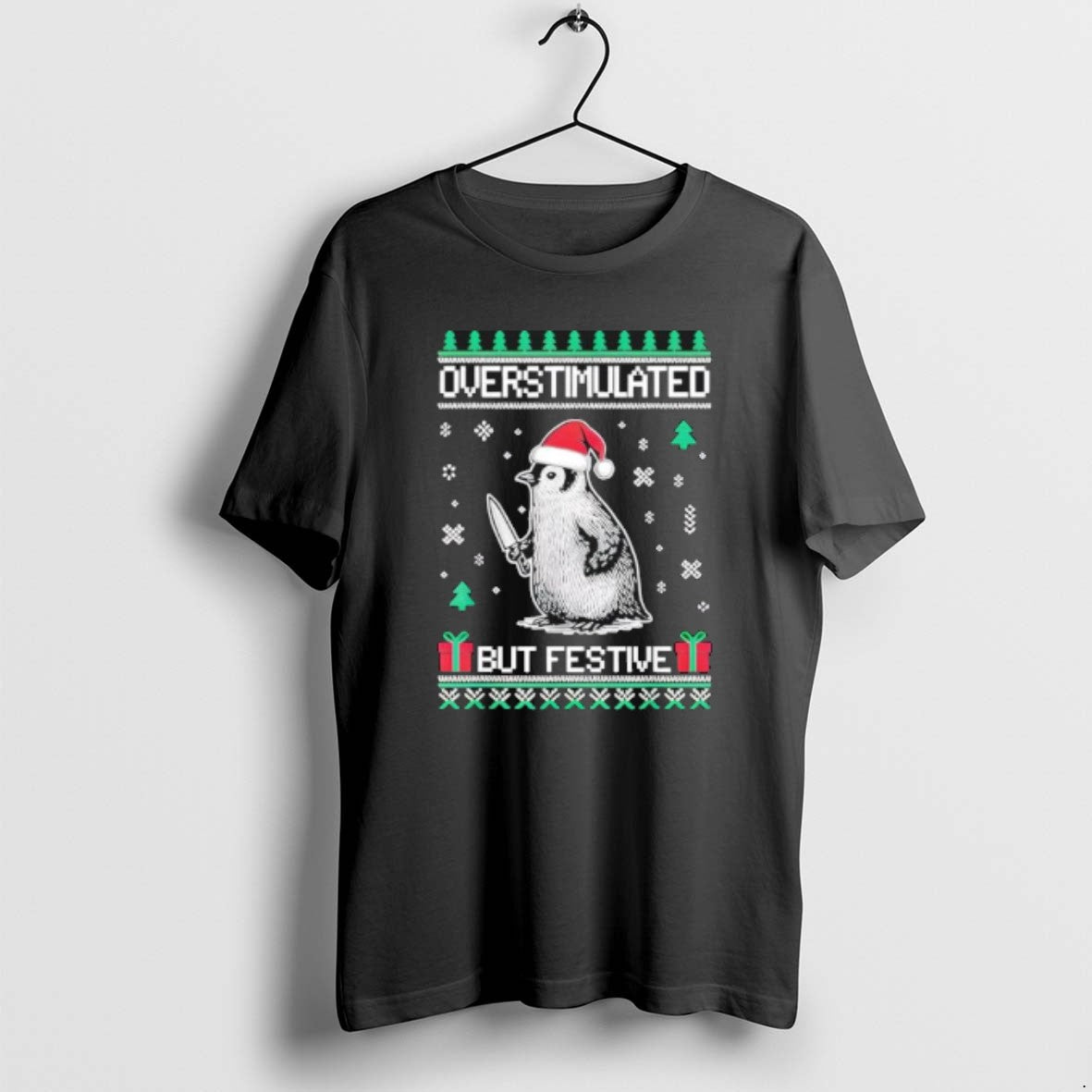 Official Penguin Overstimulated But Festive Ugly Christmas