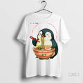Official Penguin Eating Ramen Sunrise Tshirts Sweater