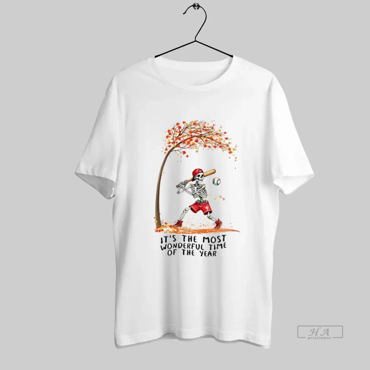 Official Phillies Skeleton Baseball The Most Wonderful Time Of The Year Halloween In Falls