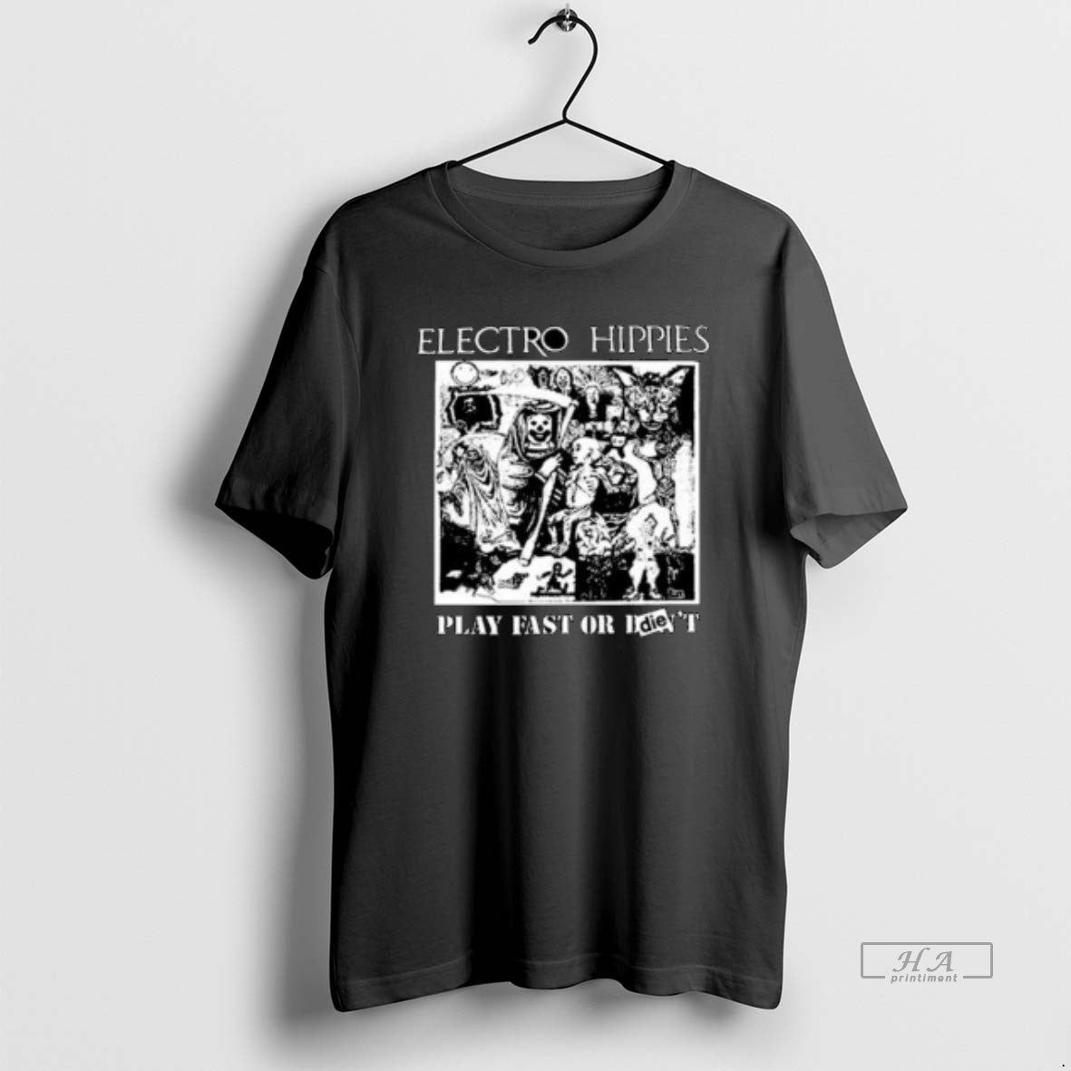 Official Piled Flesh Electro Hippies Circle Black