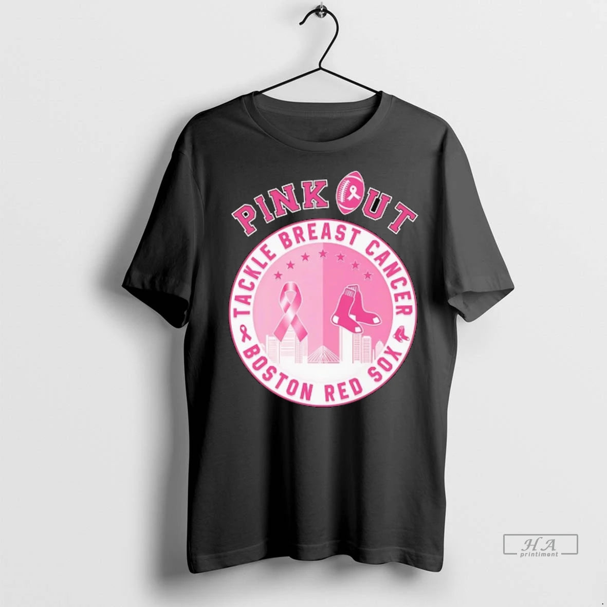 Official Pink Out Tackle Breast Cancer Boston Red Sox Tshirts Sweater