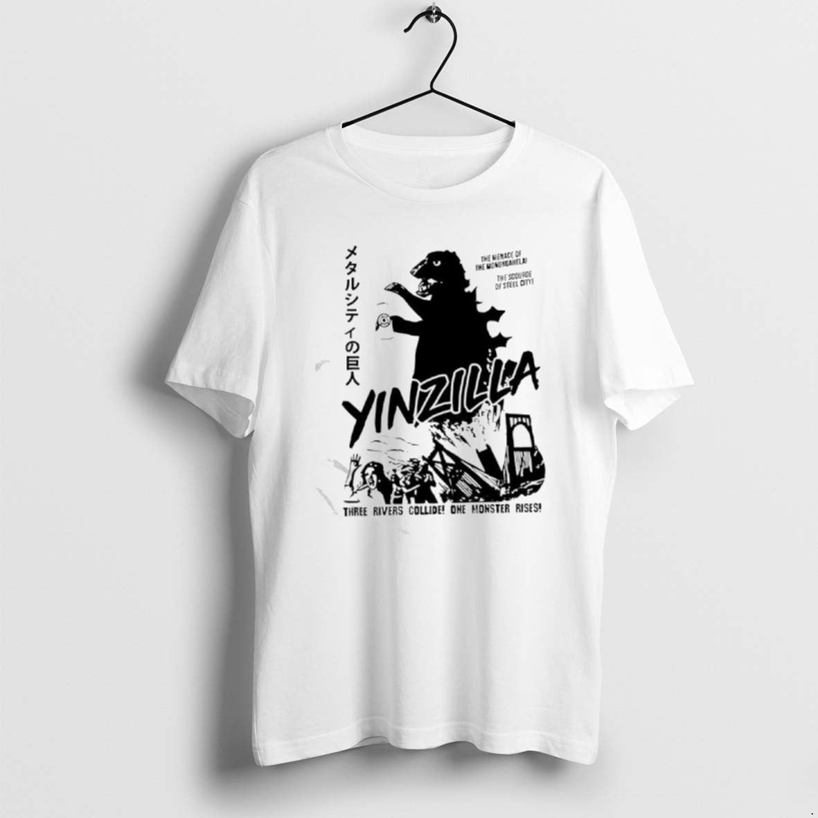 Official Pittsburgh Gold Yinzilla Three Rivers Collide One Monster Rises