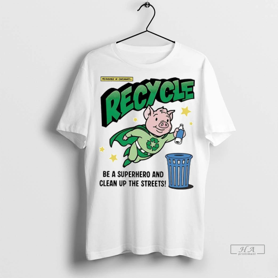 Official Porkopolis Meanwhile In Cincinnati Be A Superhero And Clean Up The Streets Tshirts Sweater
