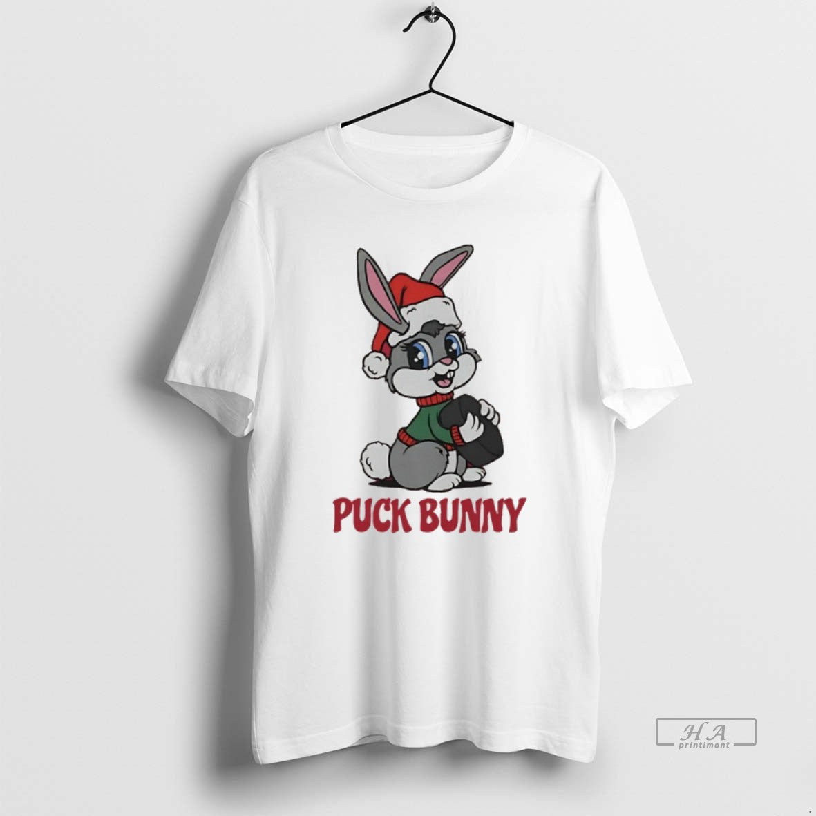 Official Puck Bunny Hockey Christmas Santa