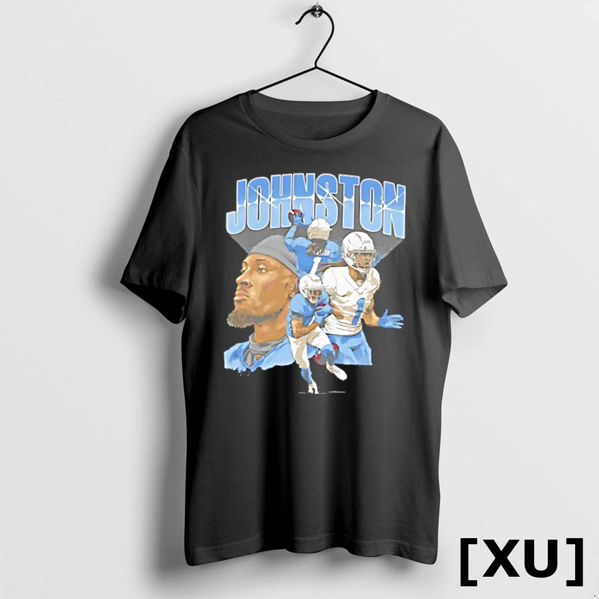 Official Quentin Johnston Los Angeles Chargers Collage Cartoon Tshirts Sweater