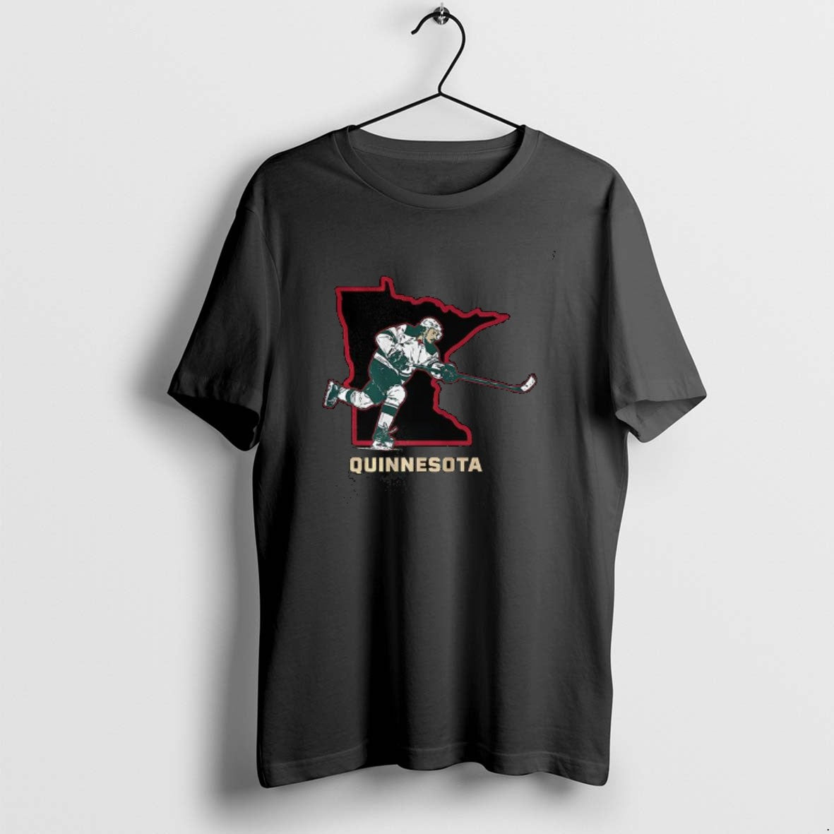 Official Quinn Hughes Minnesota Wild Nhl Quinnesota State Border