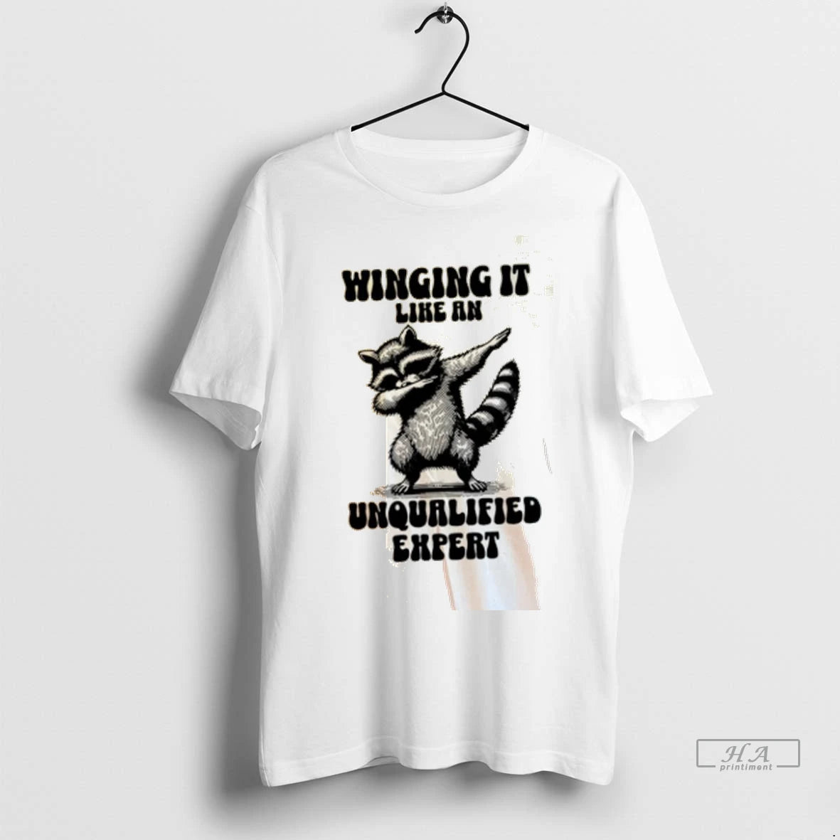 Official Raccoon Dabbing Winging It Like An Unqualified Expert Tshirts Sweater