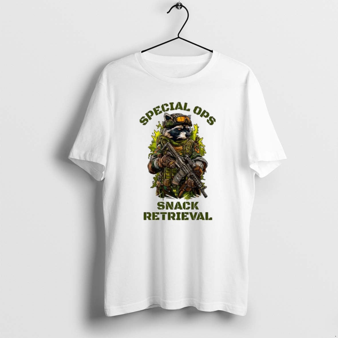 Official Raccoon In Combat Gear Special Ops Snack Retieval