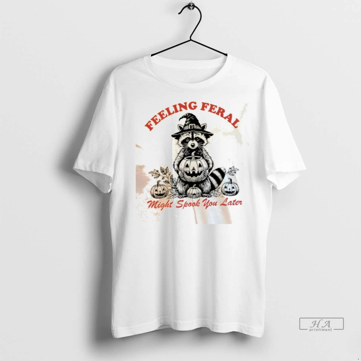 Official Raccoon With Pumpkin Feeling Feral Might Spook You Later Tshirts Sweater
