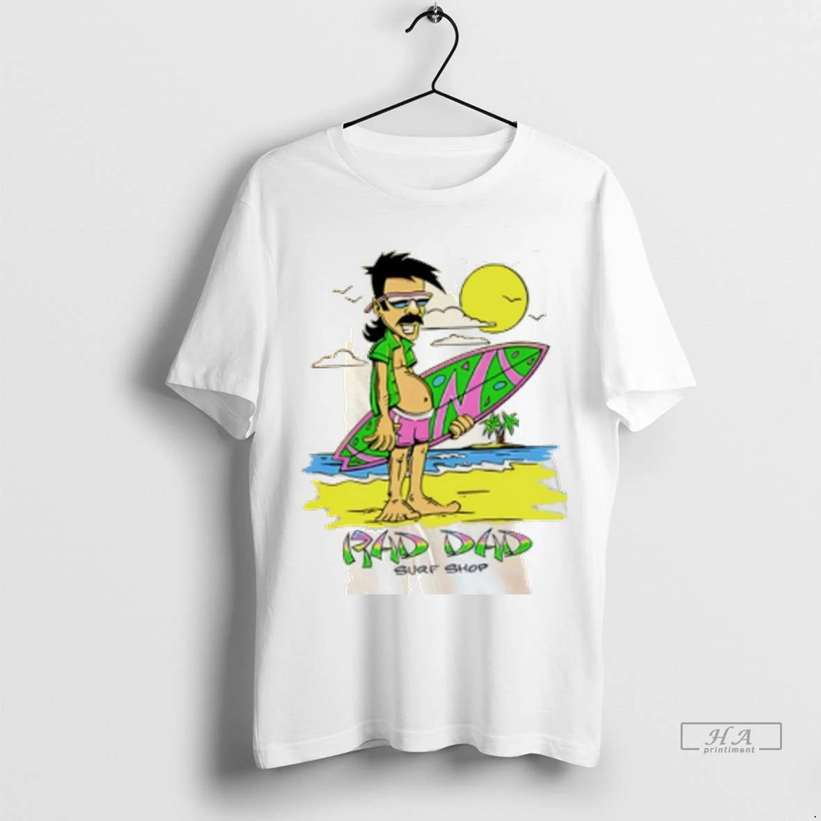 Official Rad Dad Surf Shop Surfing Man Tshirts Sweater