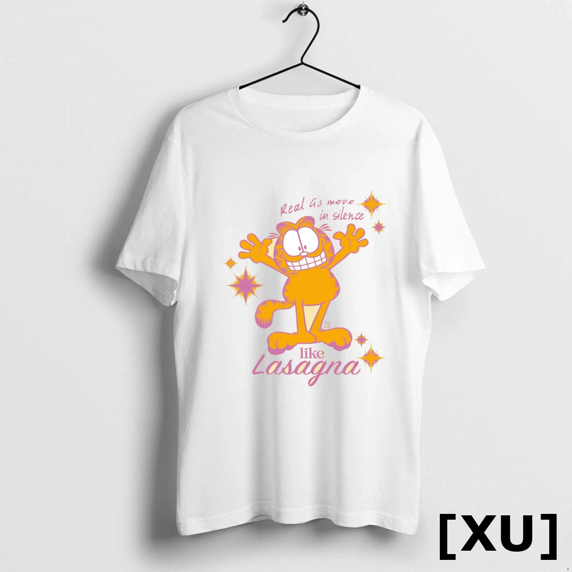 Official Real As Move In Silence Like Lasagna Garfield Cat Tee Tshirts Sweater