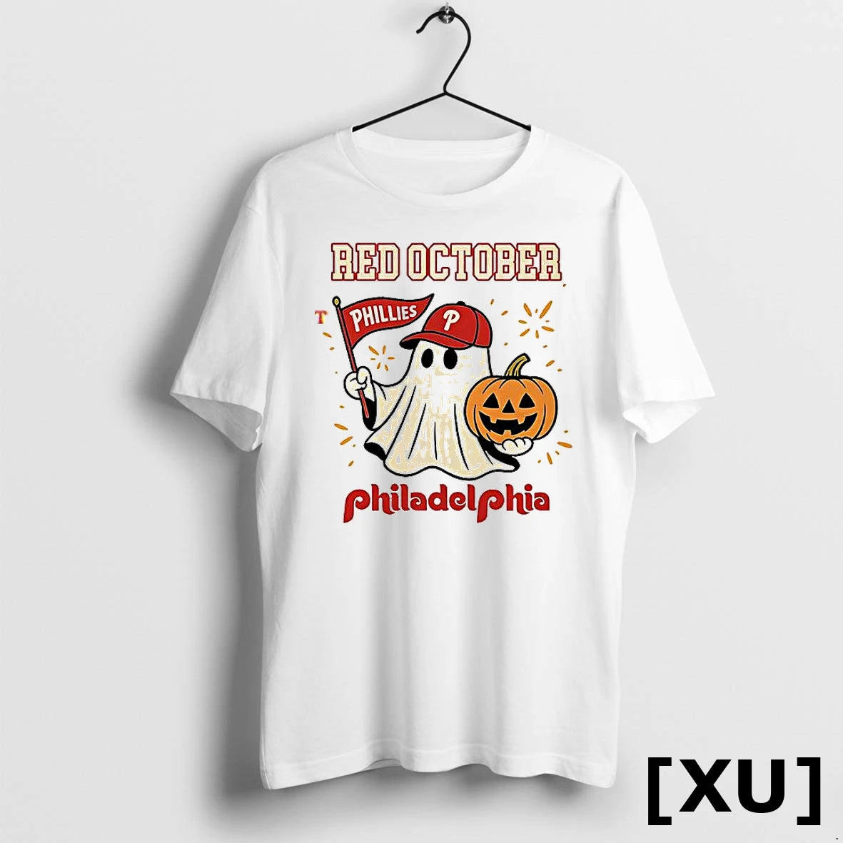 Official Red October Halloween Ghost Philadelphia Phillies Tshirts Sweater