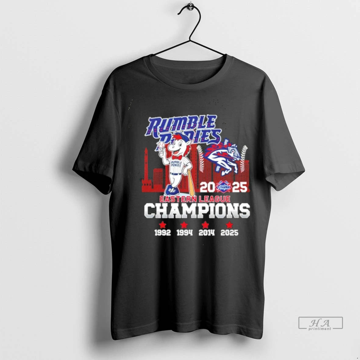 Official Rumble Ponies 2025 Eastern League Champions Mascot Tee Tshirts Sweater