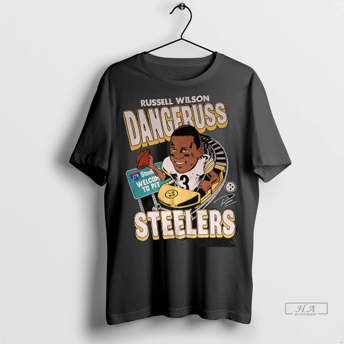 Official Russell Wilson Dangeruss Steelers Signature Tshirts Sweater