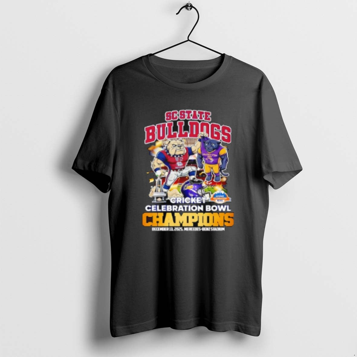 Official Sc State Bulldogs Cricket Celebration Bowl Champions 2025 Mascot