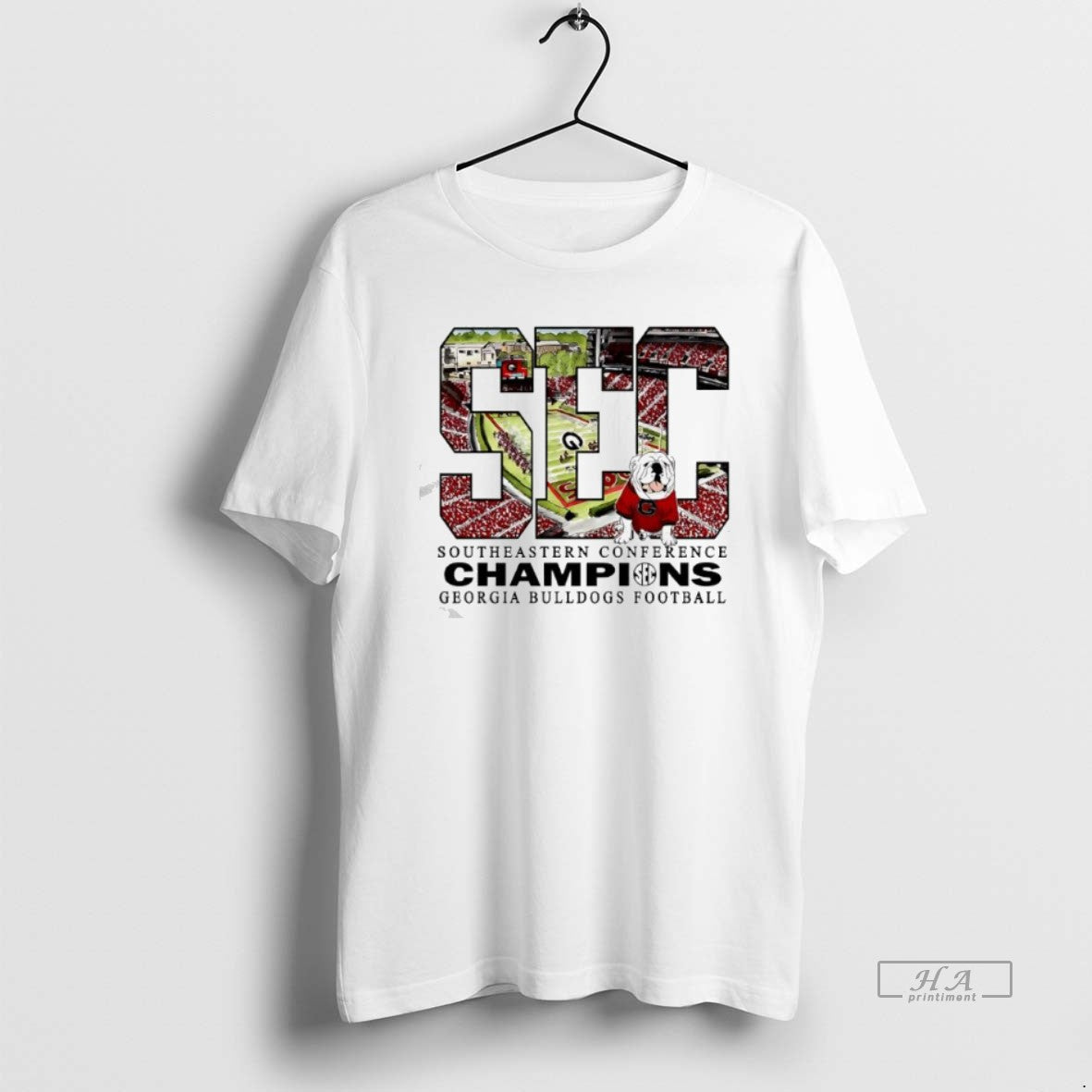 Official Sec Southeastern Conference Champions Georgia Bulldogs Football Mascot