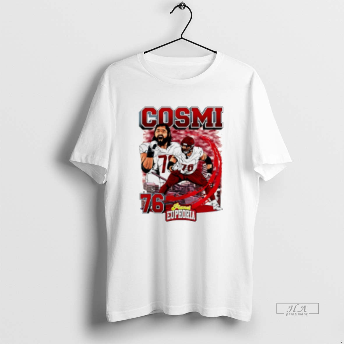 Official Sam Cosmi Washington Commanders Player Skyline Comic