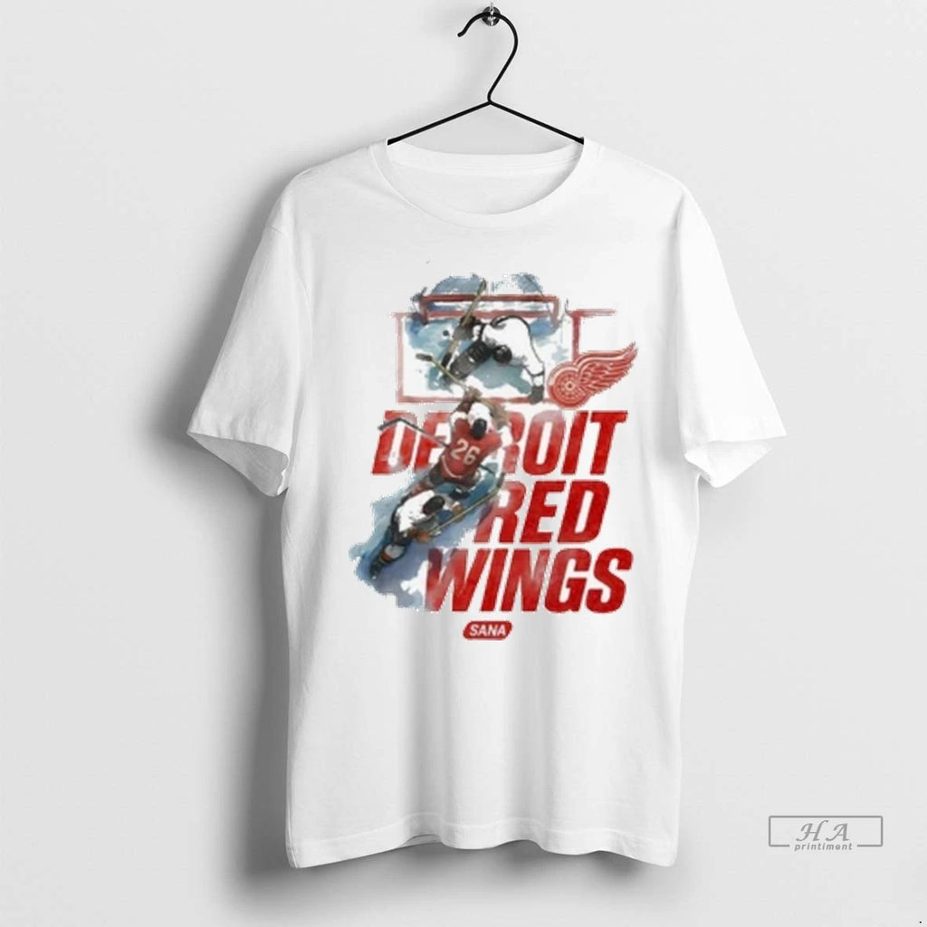Official Sana C3 97 Red Detroit Wings 2025 Tshirts Sweater