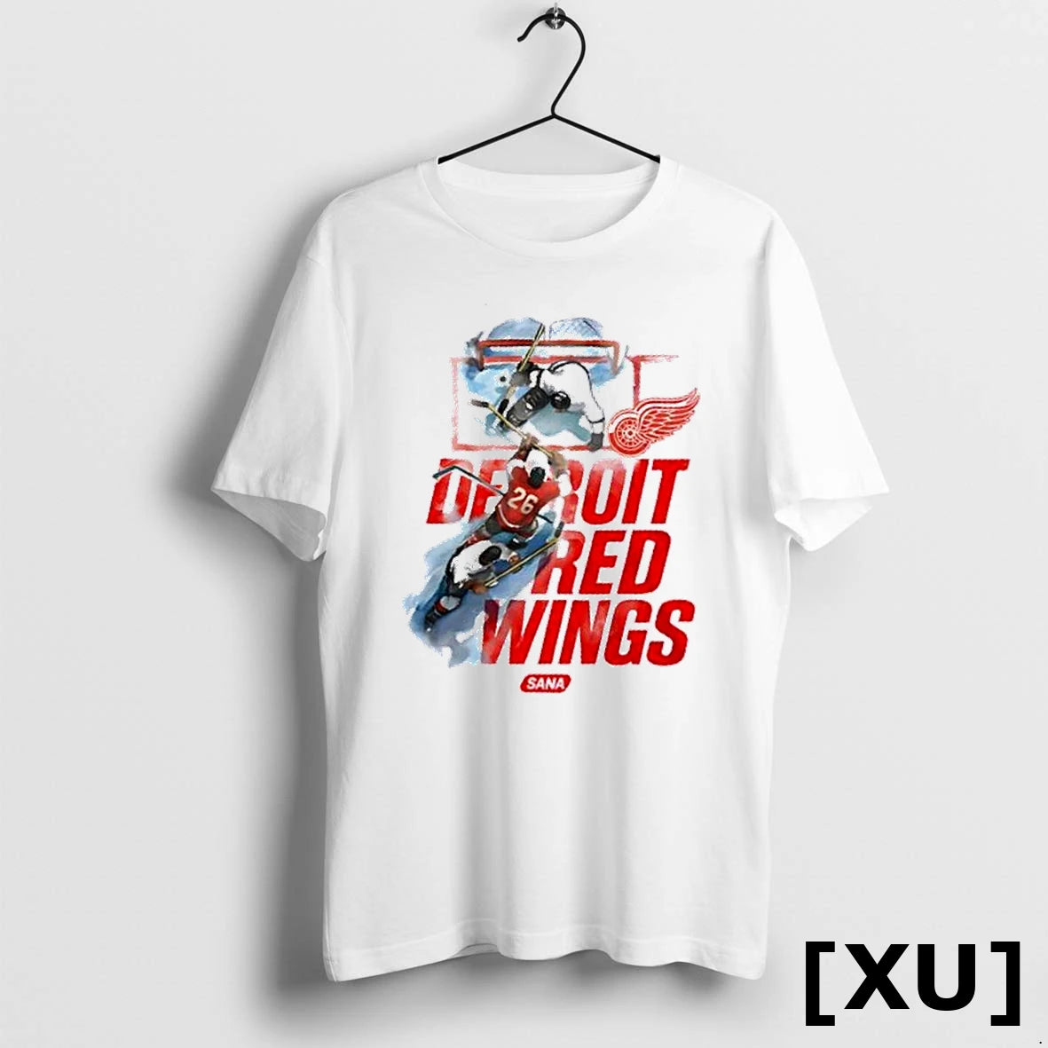 Official Sana X Detroit Red Wings Hockey Tshirts Sweater