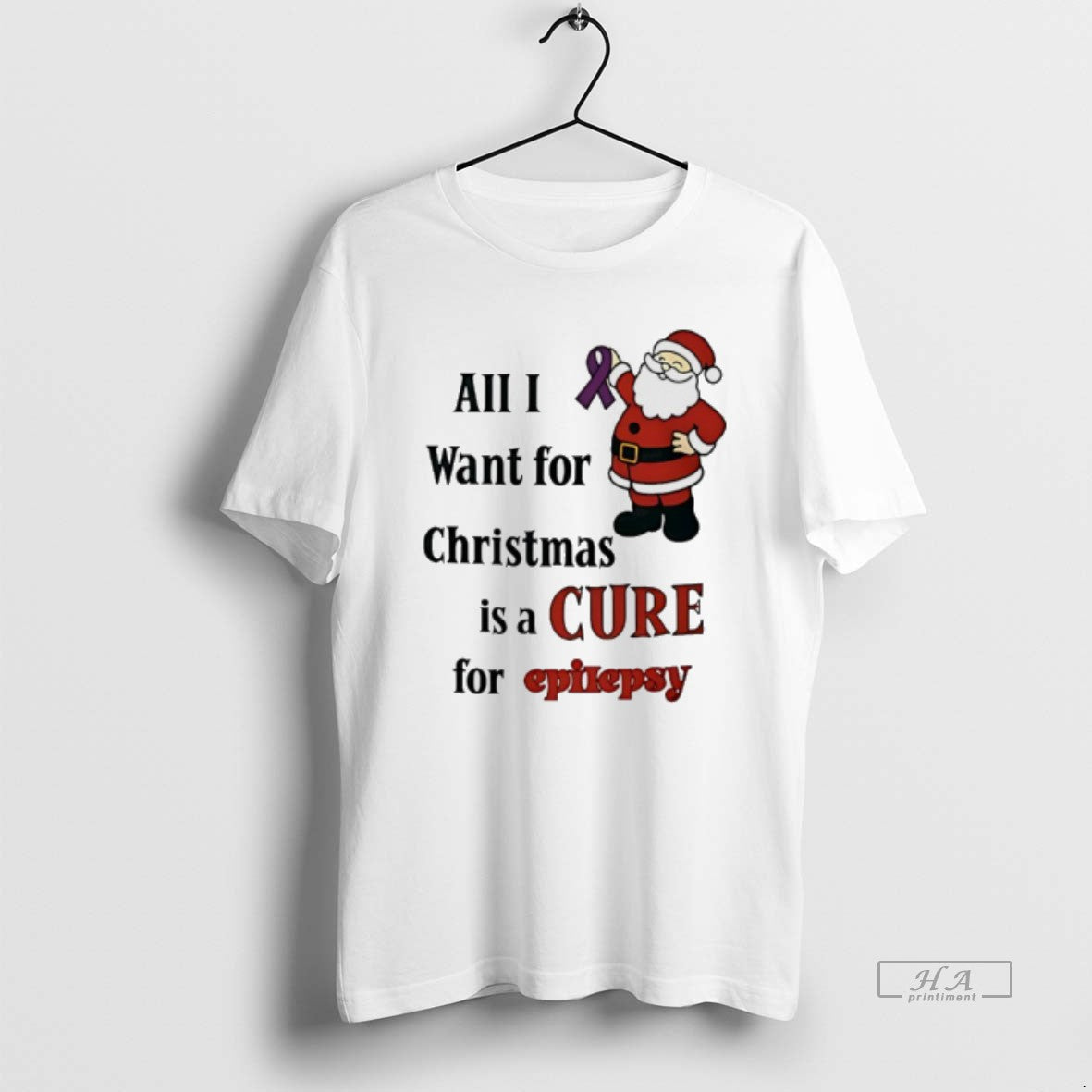 Official Santa Claus All I Want For Christmas Is A Cure For Epilepsy