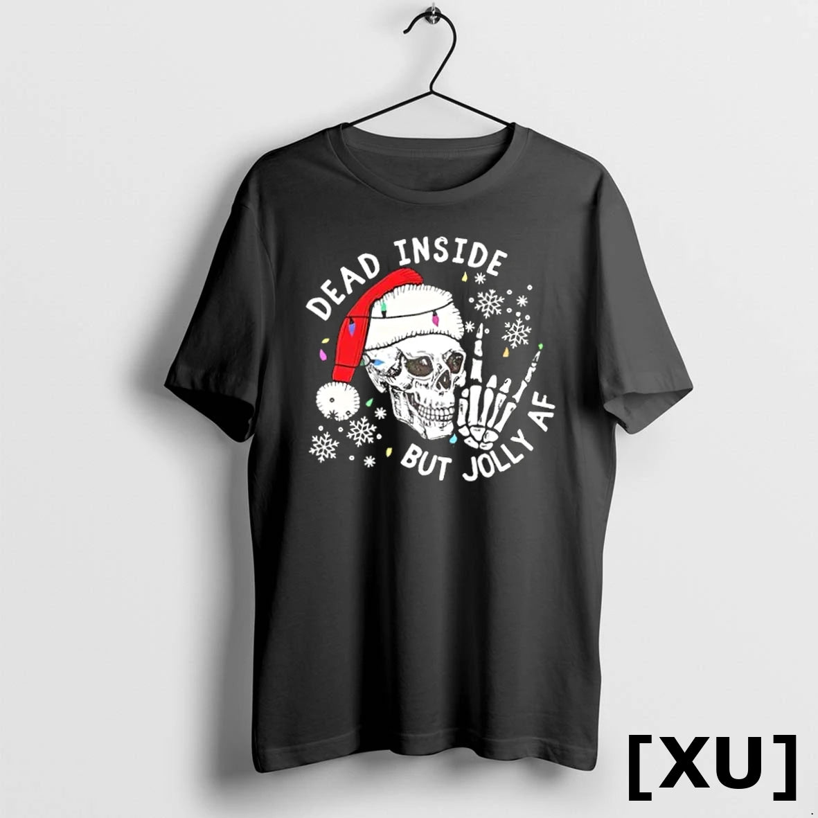 Official Santa Skull Dead Inside But Jolly Af Christmas Tshirts Sweater