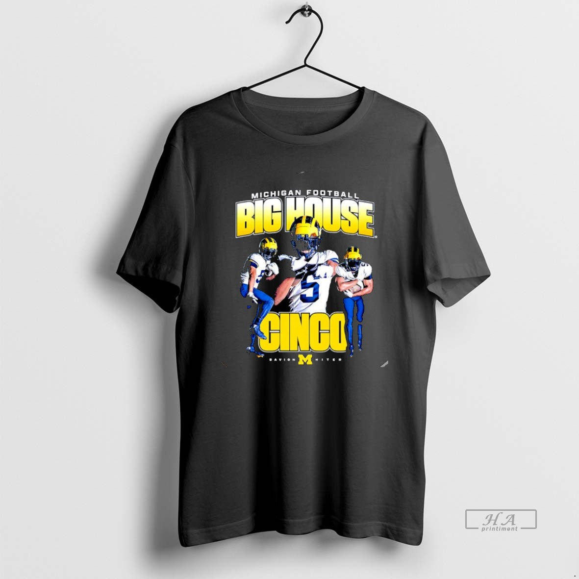 Official Savion Hiter Big House Cinco Michigan Wolverines Graphic Christmas