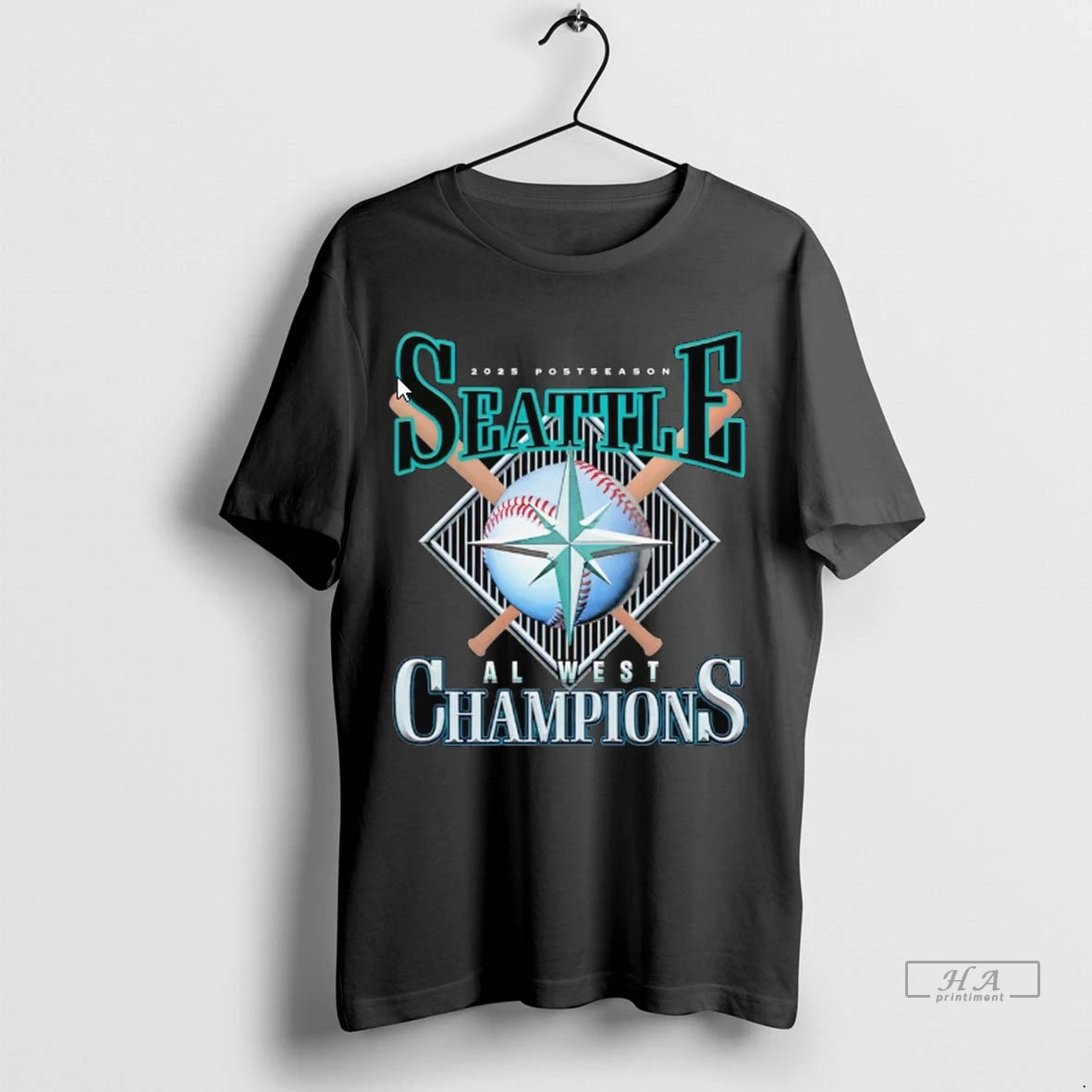 Official Seattle Mariners 2025 Postseason Al West Champions Diamond Tshirts Sweater