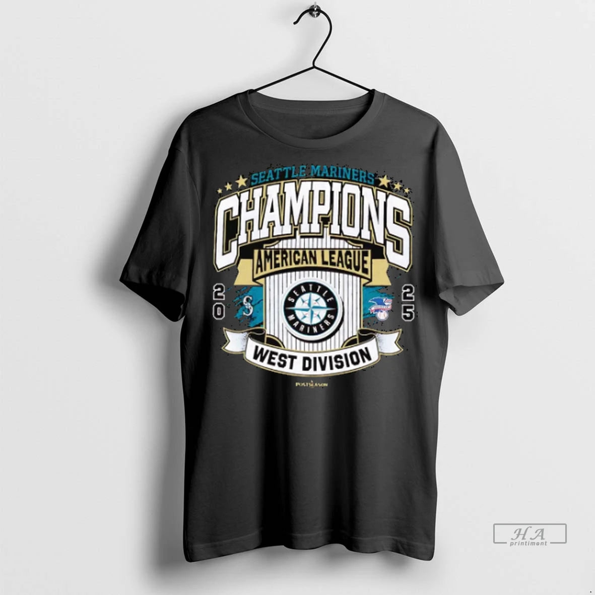 Official Seattle Mariners Champions Al West Division 2025 Tshirts Sweater