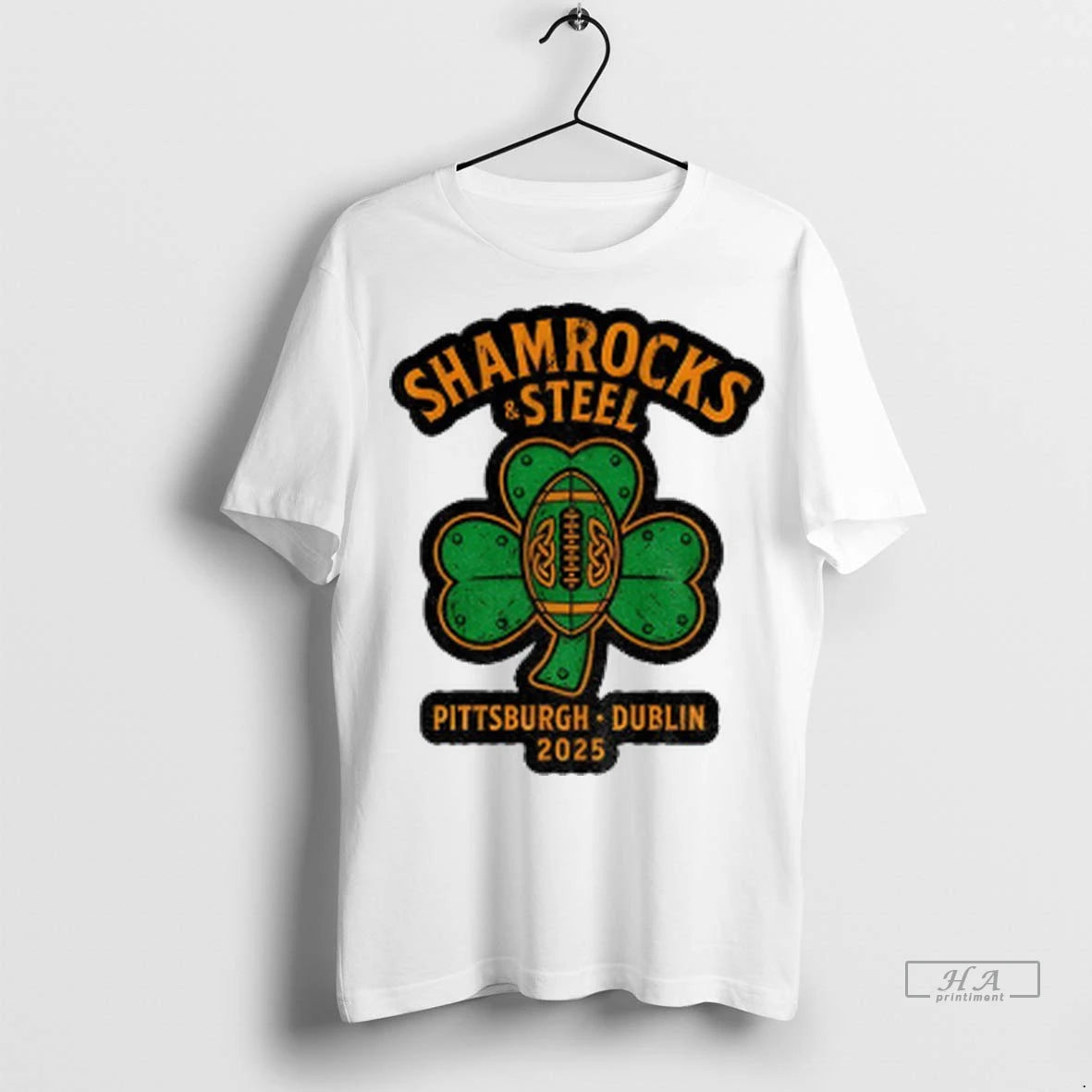 Official Shamrocks Steel Pittsburgh X Dublin 2025 Football Tshirts Sweater