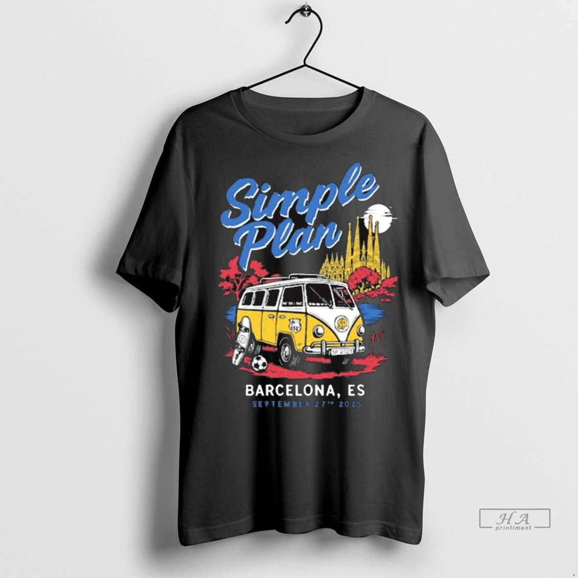 Official Simple Plan Badalona Es September 27th 2025 Painting Tshirts Sweater