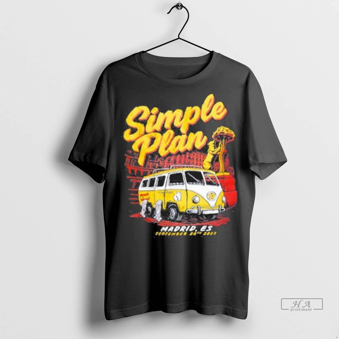 Official Simple Plan Madrid Spain 2025 Event Tshirts Sweater