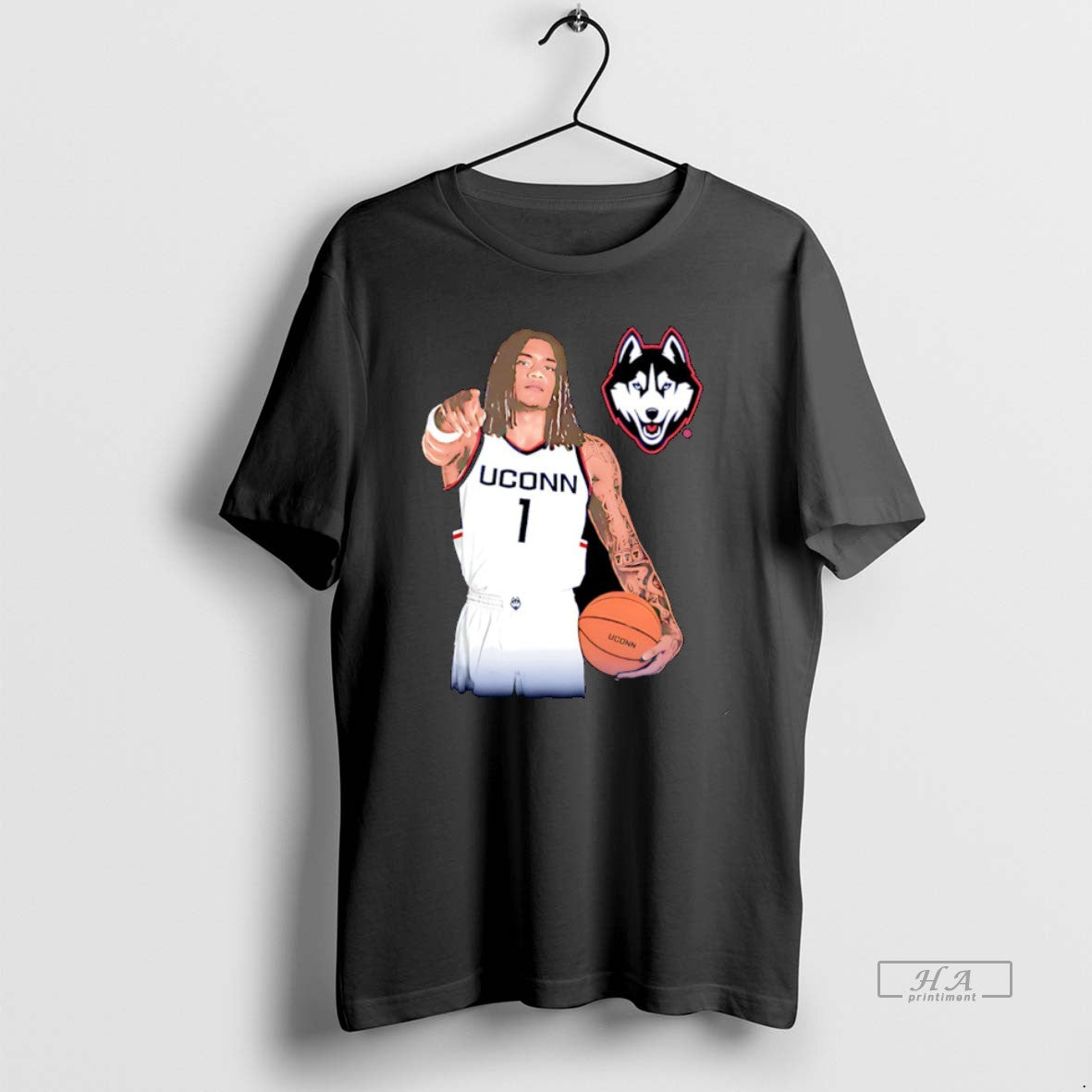 Official Solo Ball Uconn Huskies Portrait Christmas