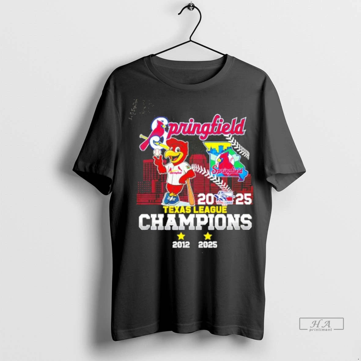 Official Springfield Cardinals Texas League Champions 2025 Mascot Tee Tshirts Sweater
