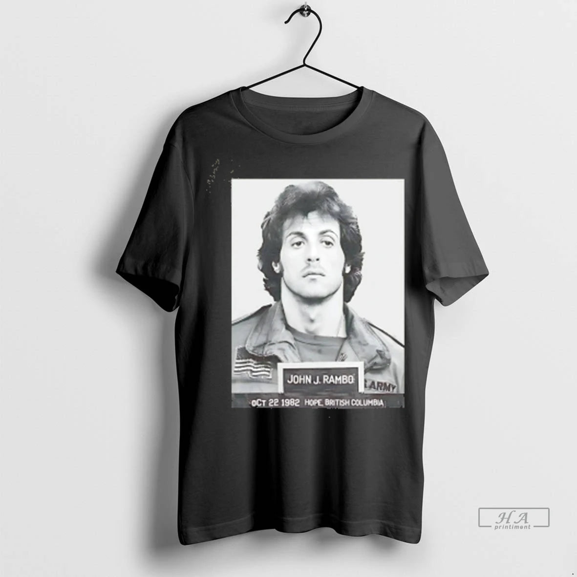 Official Sylvester Stallone First Blood Mugshot Tee Tshirts Sweater